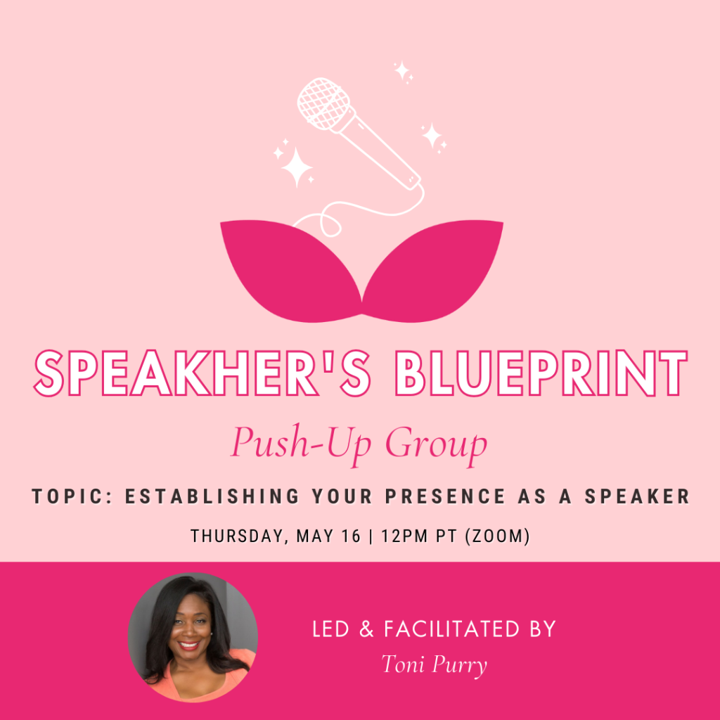 Speaker Blueprint push-up group led by Toni Purry