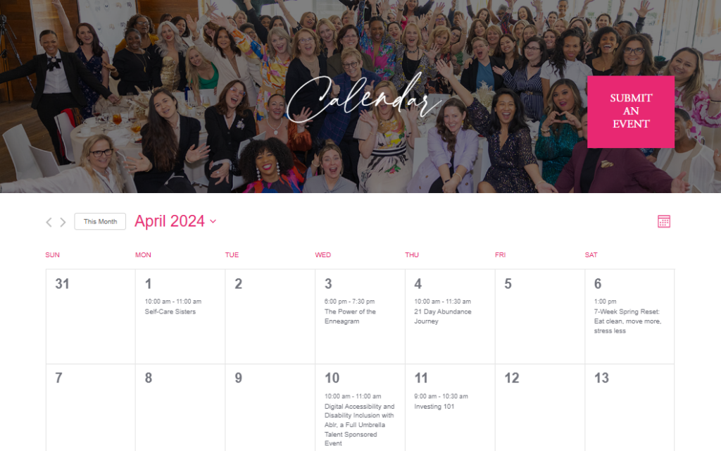 BRA Calendar of Events